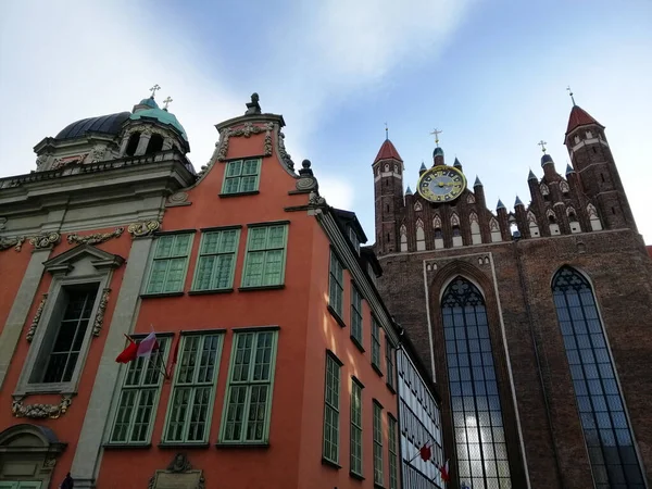 View Basilica Mary Assumption Blessed Virgin Mary Gdansk Poland — Stock Photo, Image
