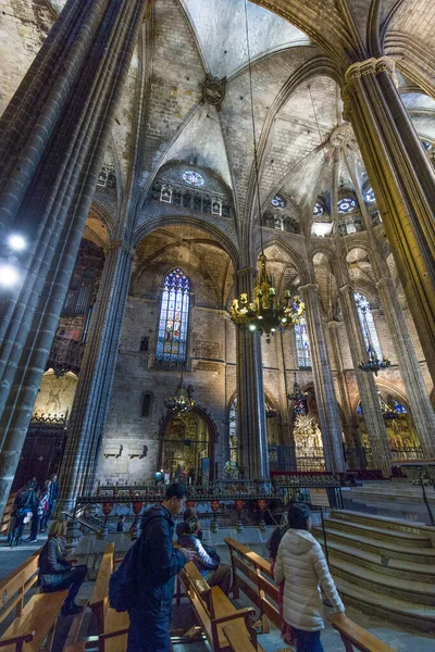 Barcelona Ισπανια Φεβρουάριος 2017 Εκκλησία Της Santa Maria Del Mar — Φωτογραφία Αρχείου