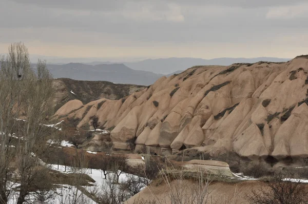 Aerial Shot Cappadocia Landscape Central Anatolia Turkey — Stock Photo, Image