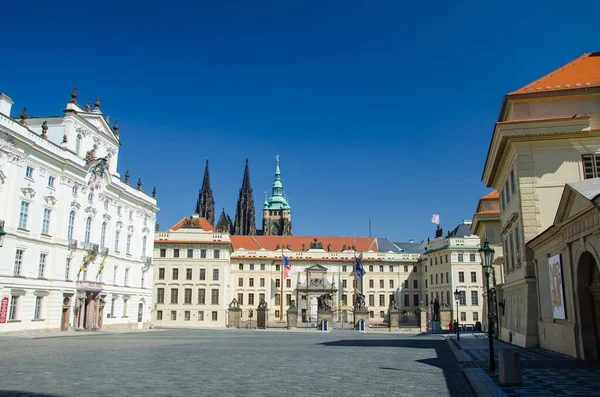 Крупный План Градканских Наместников Праге Чехия — стоковое фото