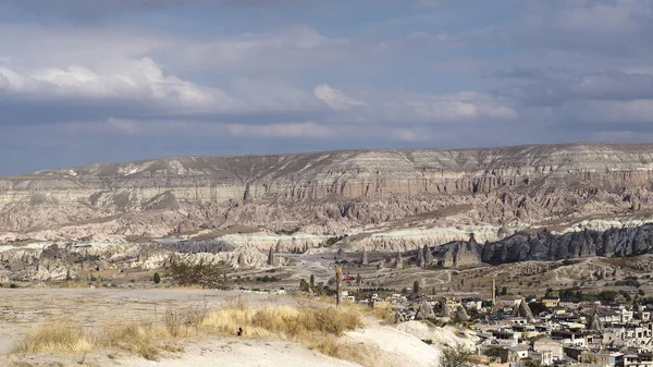 Zdjęcie Lotnicze Krajobrazu Kapadocji Środkowej Anatolii Turcja — Zdjęcie stockowe