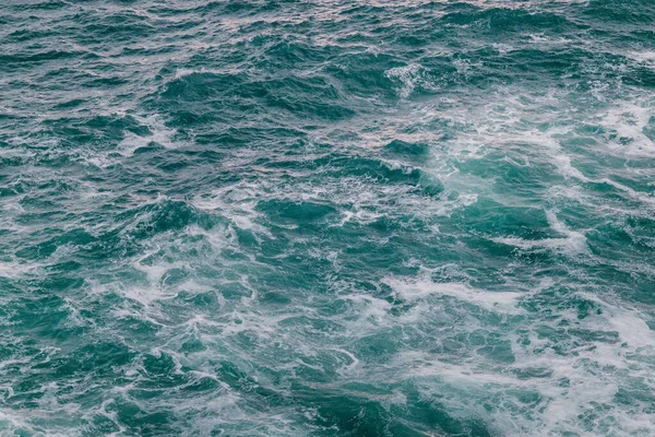 Widok Powierzchni Fali Morskiej Jako Tło — Zdjęcie stockowe