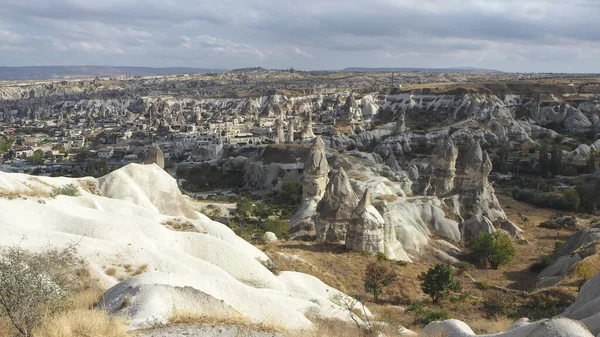 Una Toma Aérea Del Paisaje Capadocia Anatolia Central Turquía — Foto de Stock