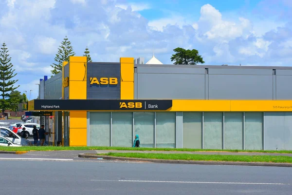 Auckland Nueva Zelanda Nov 2020 Vista Sucursal Asb Bank Highland — Foto de Stock