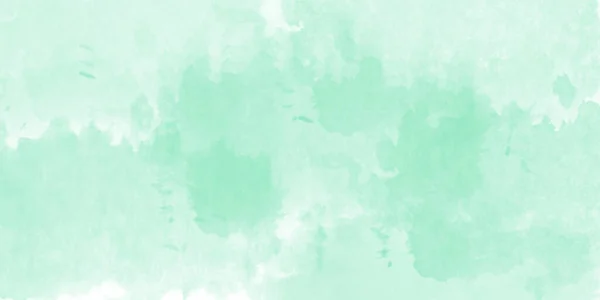 一种抽象的绿松石水彩纹理背景 — 图库照片