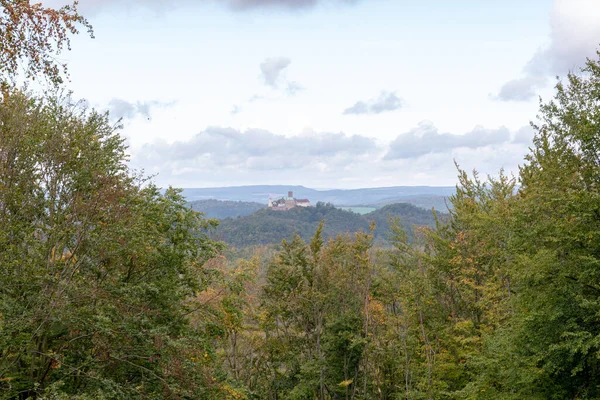 Les Terres Capturées Sur Une Colline Eisenach Octobre — Photo