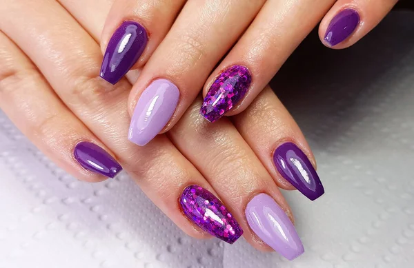 Profesjonalny Nowoczesny Żel Manicure — Zdjęcie stockowe