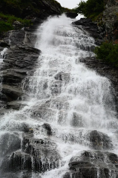 Bellissima Cascata Balea Sulle Montagne Fagaras Romania — Foto Stock