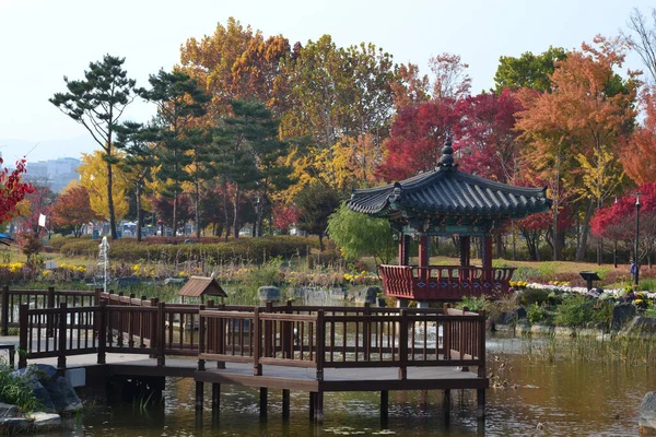 Egy Gyönyörű Kép Híres Yourim Park Daejeon Dél Korea — Stock Fotó