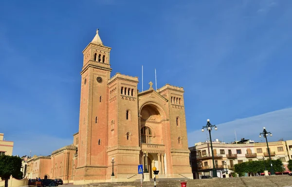 Birzebbuga Malta Ekim 2015 Beyaz Leylek Ciconia Malta Adaları Üzerinde — Stok fotoğraf