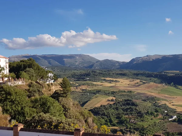 Alto Ángulo Tiro Colinas Zonas Rurales — Foto de Stock