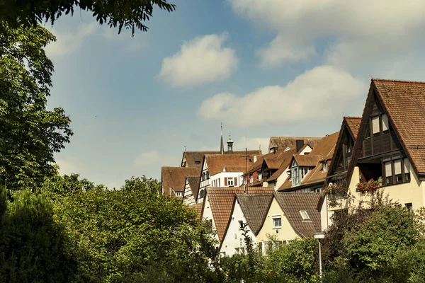 Bietigheim Juli 2019 Historische Häuserzeile Der Enz Bietigheim — Stockfoto