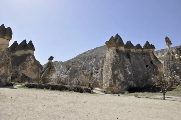 Primer Plano Del Paisaje Capadocia Anatolia Central Turquía — Foto de Stock