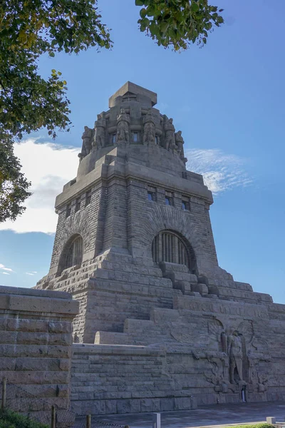 Leipzig Γερμανία Σεπτεμβρίου 2015 Voelkerschlachtdenkmal Στα Νοτιοανατολικά Της Λειψίας — Φωτογραφία Αρχείου