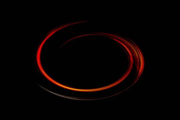 Astratto Rosso Curve Digitali Sfondo Nero — Foto Stock