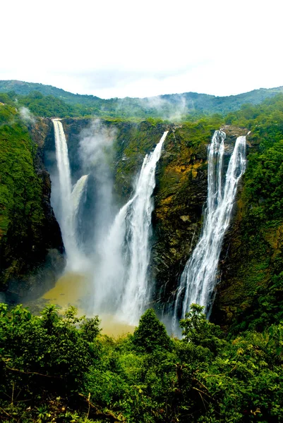 Vertikální Záběr Krásných Jog Falls Jogu Indie — Stock fotografie