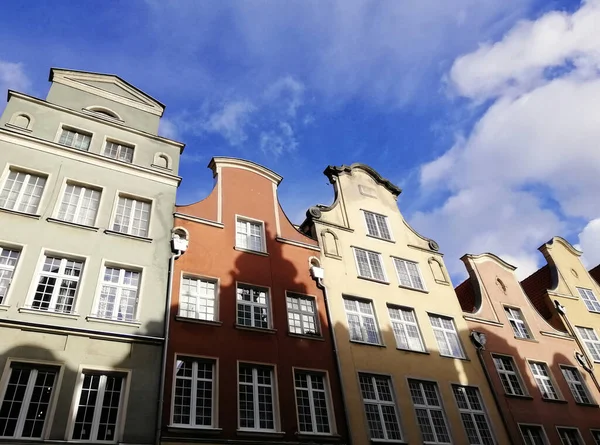 Uma Vista Antiga Arquitetura Tradicional Centro Cidade Gdansk Polônia — Fotografia de Stock