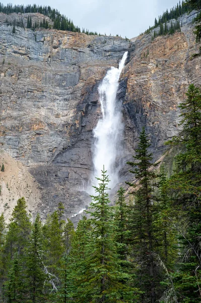 Uma Bela Foto Uma Cachoeira Parque Nacional Yoho Canadá — Fotografia de Stock