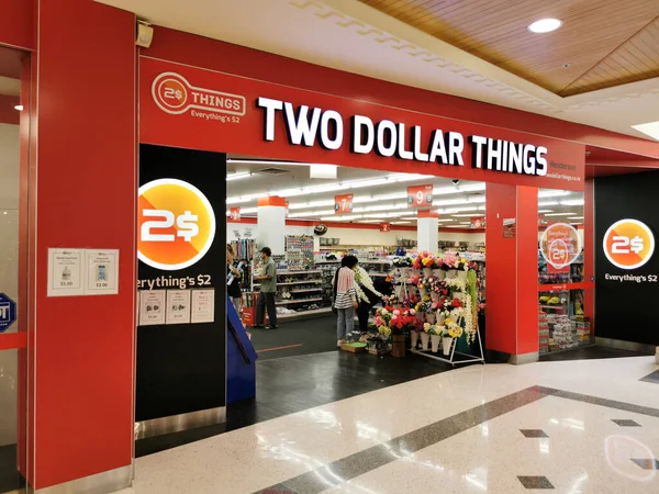 Akuckkland New Zealand Nov 2020 View Two Dollar Things Store — 스톡 사진