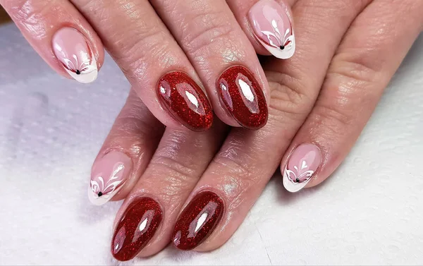 Professional Modern Gel Manicure — Stock Photo, Image