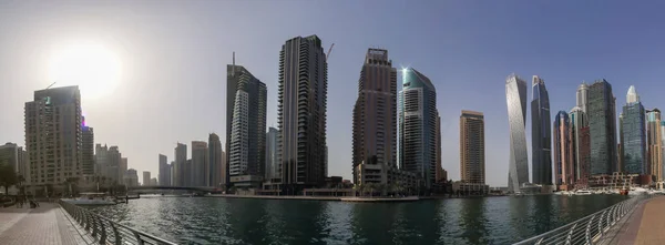 Dubai Єднані Араб Емірати 2020 Розкішні Сучасні Хмарочоси Центрі Міста — стокове фото