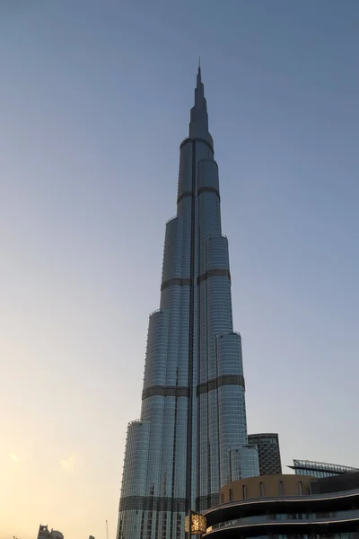 Dubai Förenade Arab Emirater Aug 2020 Visa Burj Khalifa Solig — Stockfoto