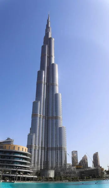 Dubai United Arab Emirates Серпня 2020 Вид Бурдж Халіфа Сонячний — стокове фото