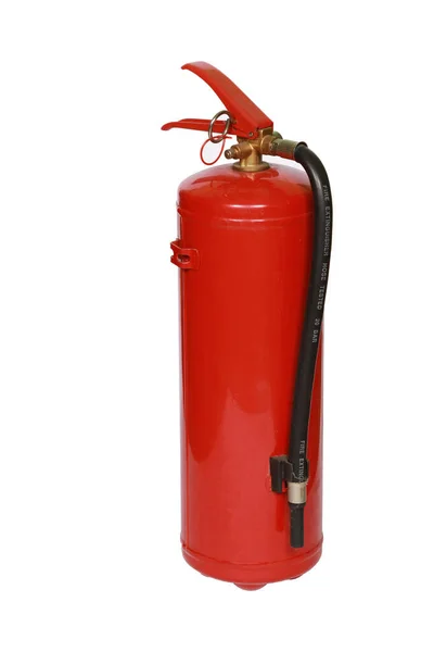 Closeup Shot Red Fire Extinguisher Isolated White Background — Stock Photo, Image