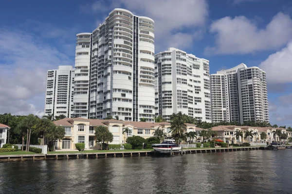 Hollywood Florida Estados Unidos Sep 2020 Vista Los Condominios Residenciales — Foto de Stock