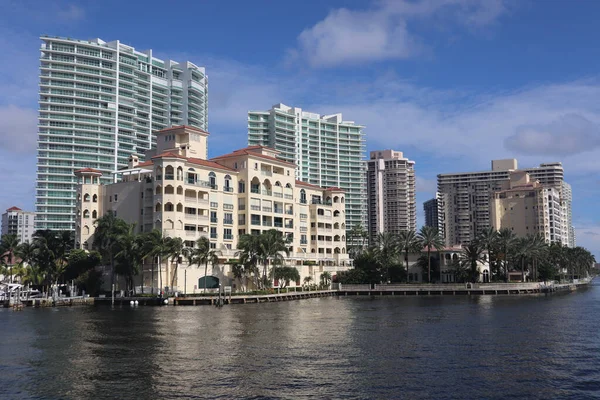 Hollywood Florida Estados Unidos Sep 2020 Vista Los Condominios Residenciales — Foto de Stock