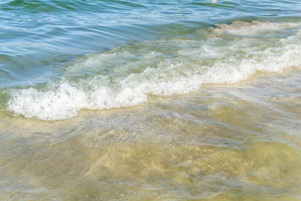 Jan 1970 Close Seup Shot Black Sea Waves Splashing Shore — стоковое фото