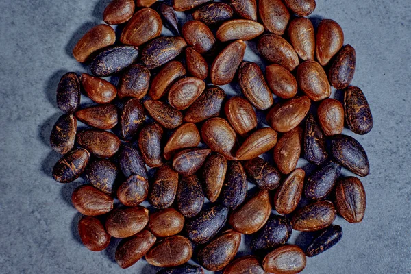 Eine Aufnahme Aus Dem Hochwinkel Von Einem Haufen Samen Auf — Stockfoto