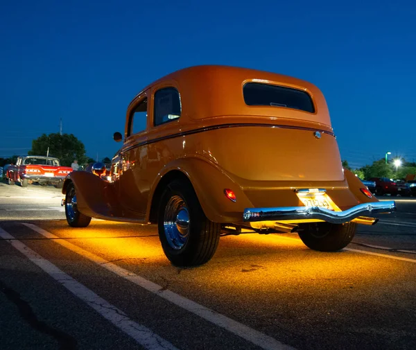 Boonton United States Sep 2020 1930 Orange Ford Hot Rod — стоковое фото