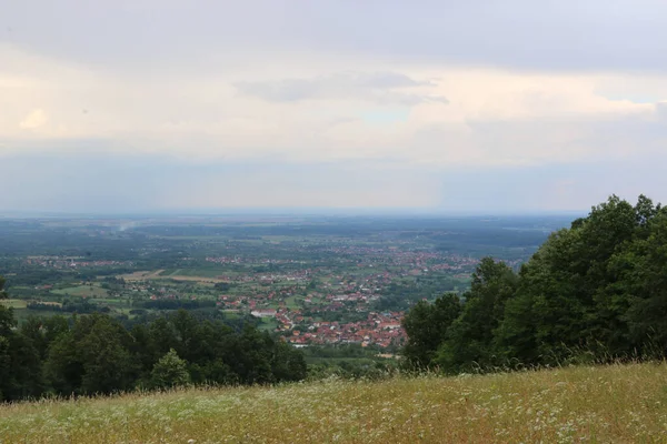 Detailní Záběr Krajiny Venkovské Oblasti — Stock fotografie