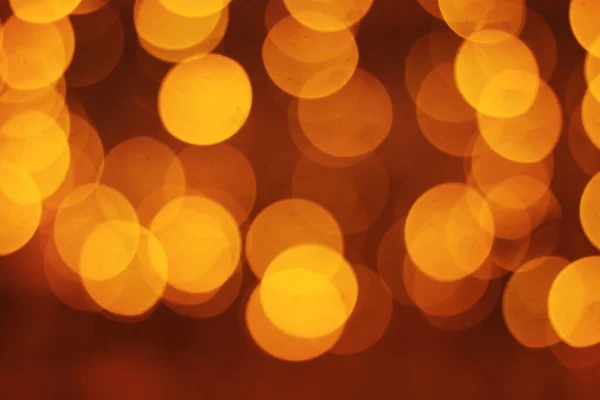 Hermoso Círculo Luces Oro Borroso Para Fondo Navidad — Foto de Stock
