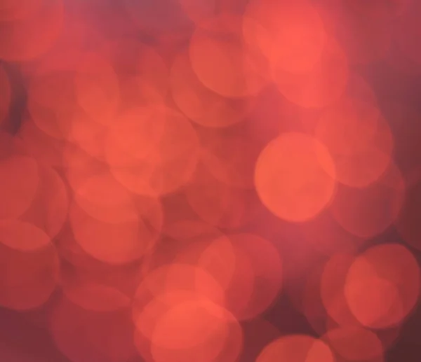 Een Close Van Wazige Rode Cirkel Lichten Voor Een Kerst — Stockfoto