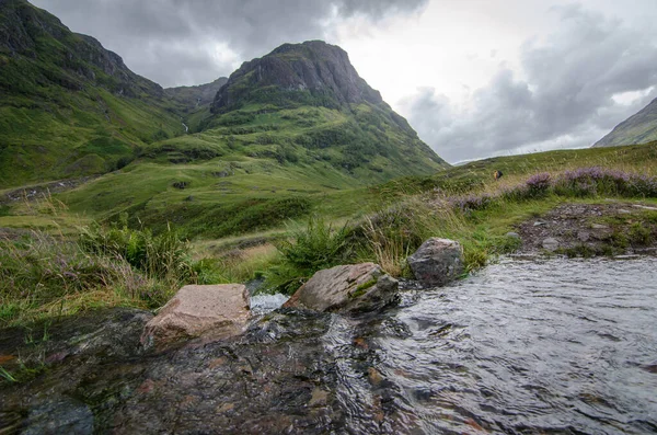 Malowniczy Widok Góry Glen Coe Malowniczych Szkockich Wyżynach — Zdjęcie stockowe