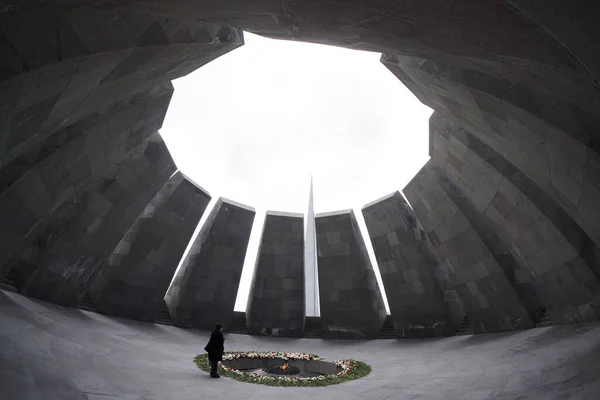 Tir Sur Complexe Commémoratif Génocide Arménien — Photo