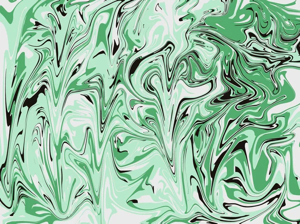 Fundo Abstrato Ondas Psicodélicas Verdes Brancas — Fotografia de Stock