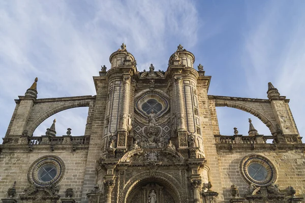 Una Toma Ángulo Bajo Catedral Jerez España — Foto de Stock