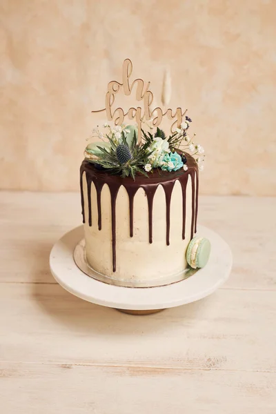 맛있는 물방울 케이크를 클로즈업 — 스톡 사진