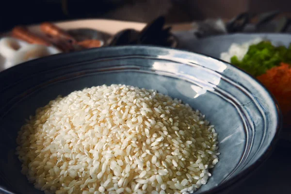 Closeup Shot White Rice Bowl — Stock Photo, Image