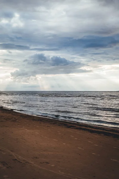 Colpo Verticale Una Bella Spiaggia — Foto Stock