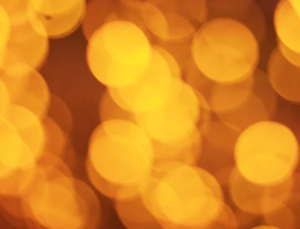 Абстрактно Желтый Фон Яркими Огнями Боке — стоковое фото