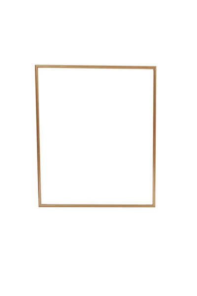 Вертикальний Знімок Порожньої Рамки Ізольовано Білому Тлі — стокове фото
