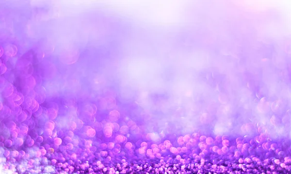 Abstract Purple Background Glowing Bokeh Lights — Stock Photo, Image