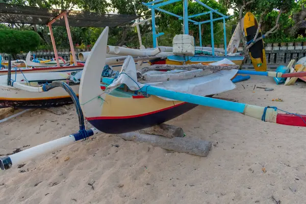 Tembakan Jarak Dekat Dari Perahu Pantai Tropis — Stok Foto