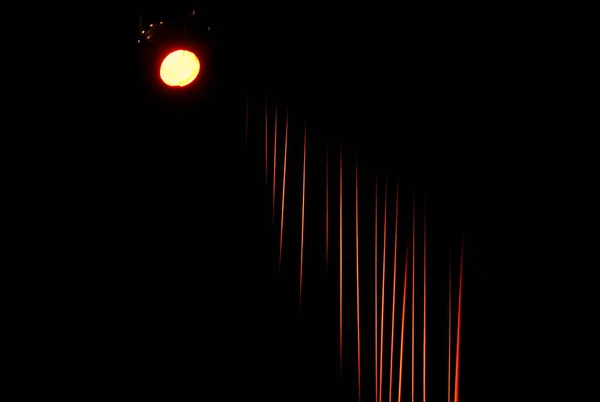Krásný Záblesk Reflektorů Červené Oponě — Stock fotografie