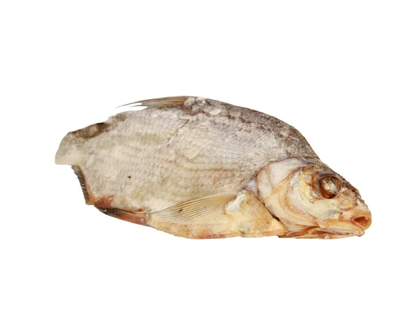 Pescado Seco Aislado Sobre Fondo Blanco — Foto de Stock