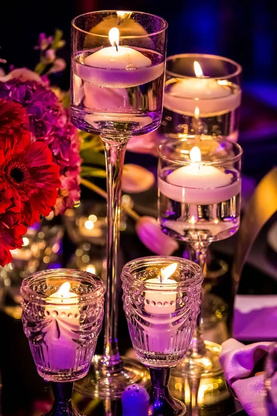 촛불이 아름다운 잔치용 — 스톡 사진
